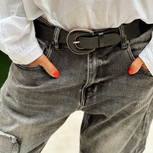 CINTURÓN ALMA NEGRO BRILLANTE