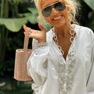 BOLSO LENTEJUELAS MONACO ROSA