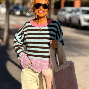 JERSEY DE PUNTO RAYAS LOLA MULTICOLOR