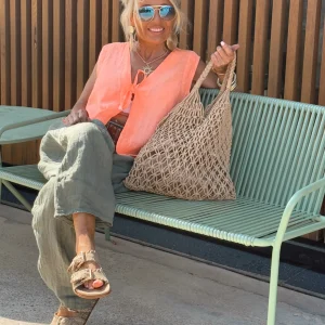 CHALECO CON LAZO JOYCE NARANJA