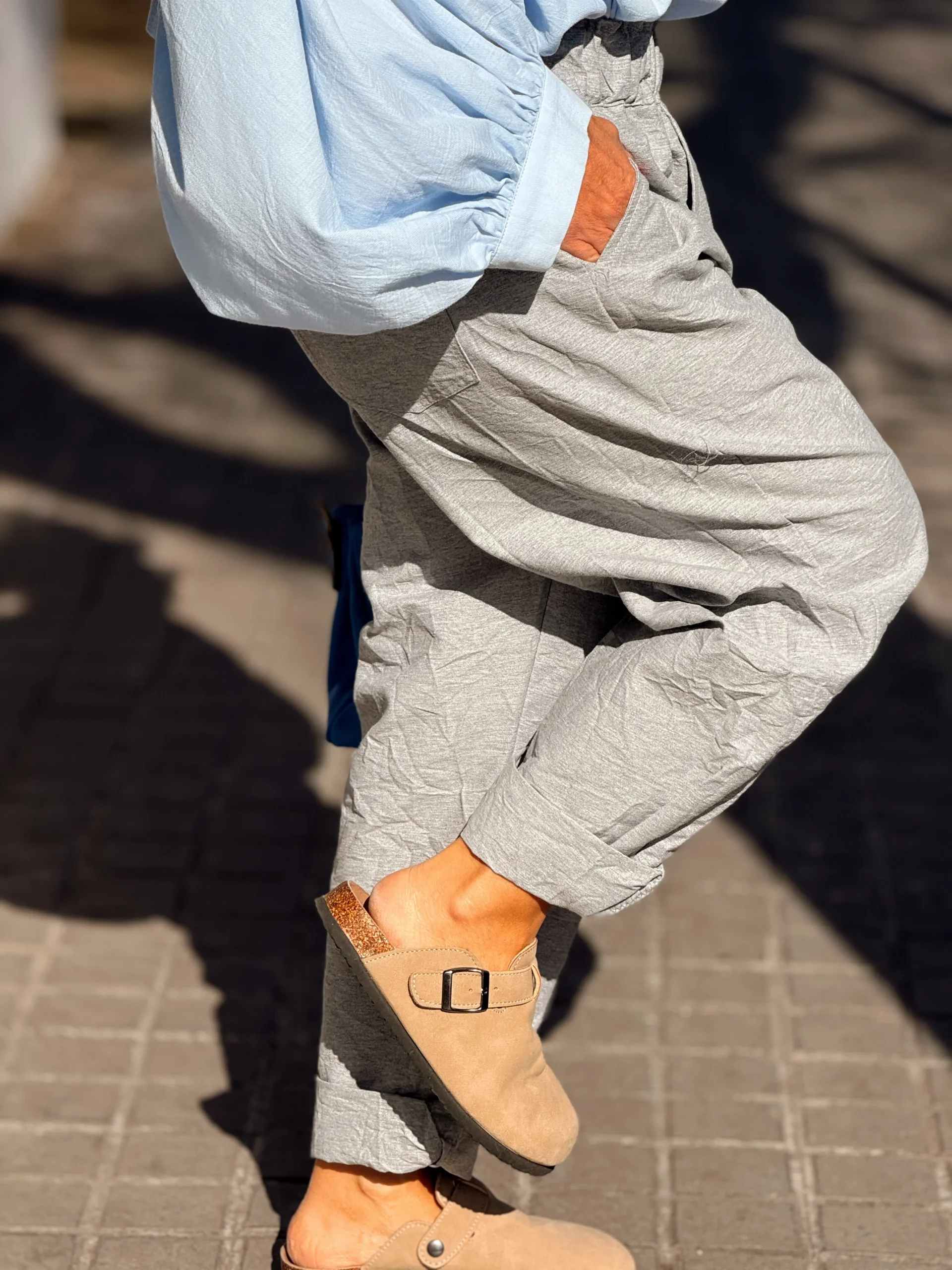 PANTALON BAGGY JULIEN GRIS - Imagen 8