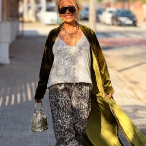 KIMONO LARGO OVERSIZE TERCIOPELO MULTICOLOR