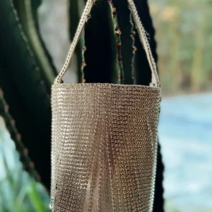 BOLSO LENTEJUELAS MONACO PLATEADA