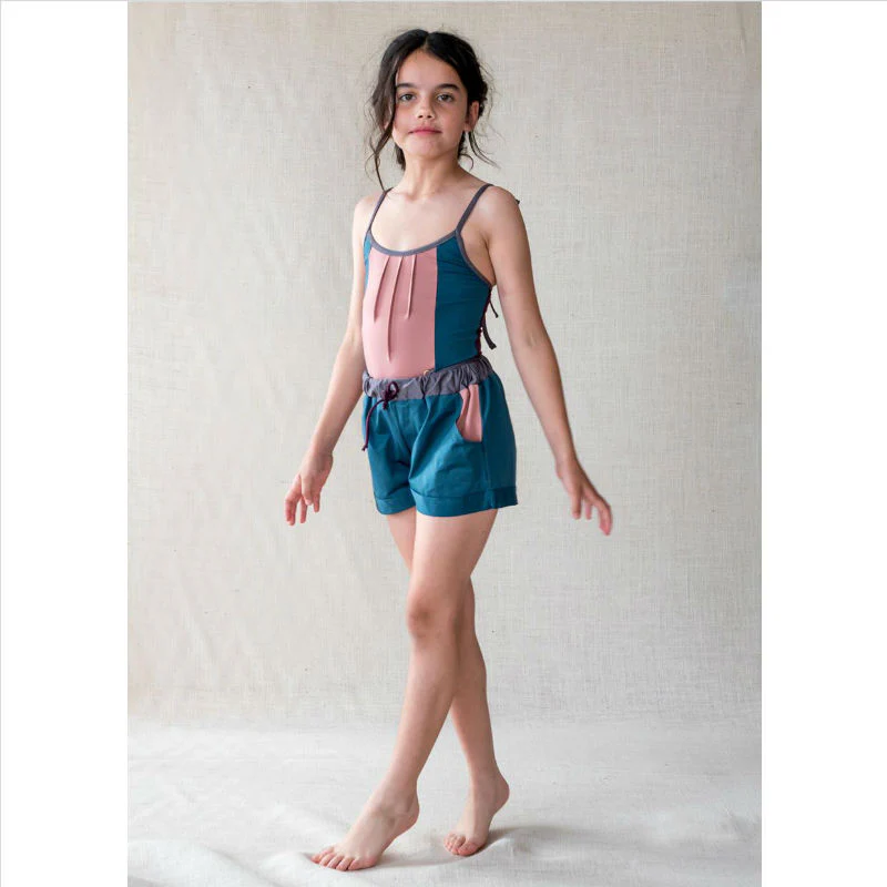 Short lycra combi - rosa viejo, granate, verde ciprés, gris - Imagen 3