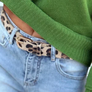 CINTURON ANIMAL PRINT BEIGE