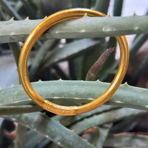 PULSERA DE SUERTE PAN DE ORO DORADO