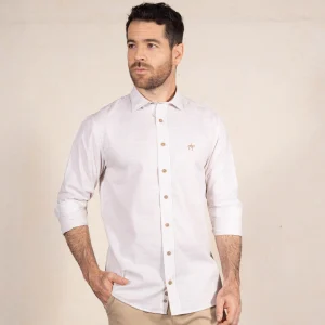 Camisa Rayas Manga Larga Color Beige Ref. 116010226