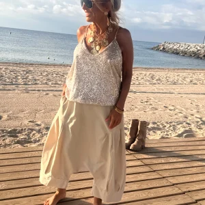 PANTALONES PANA CROPPED BAGGY OVERSIZE MULTICOLOR