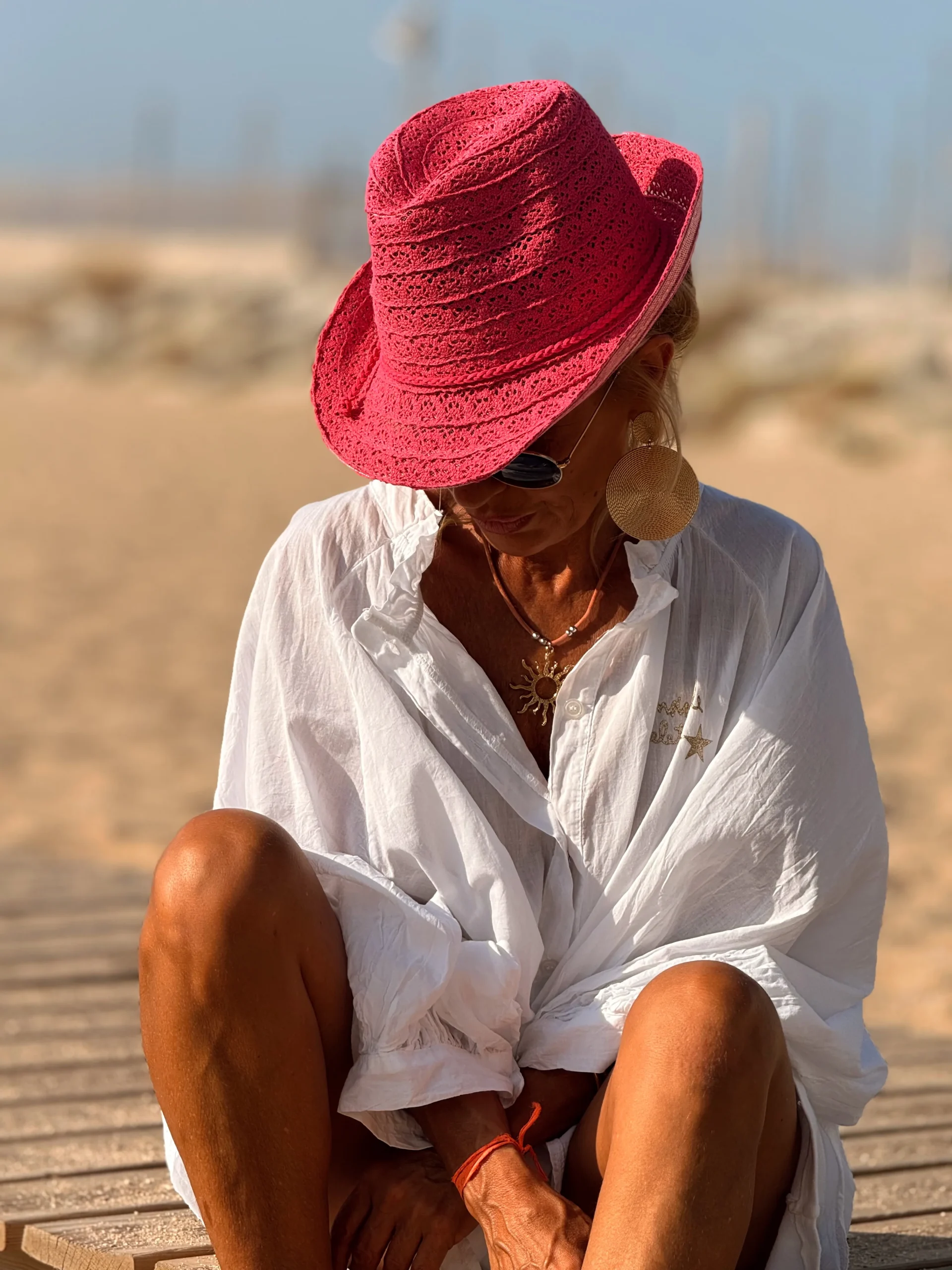 SOMBRERO DE PLAYA MULTICOLOR - Imagen 6