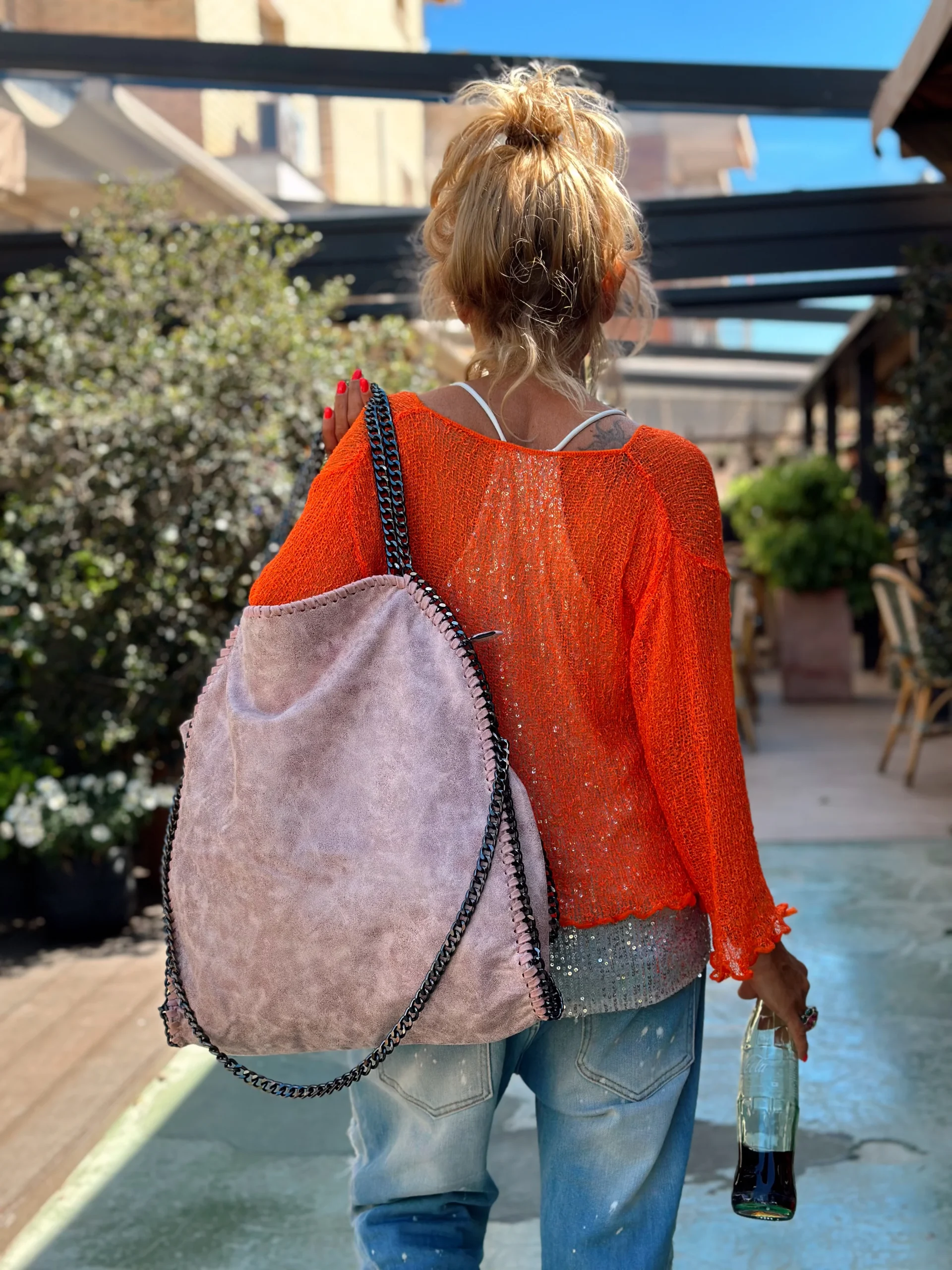 BOLSO VINTAGE ROSA - Imagen 6
