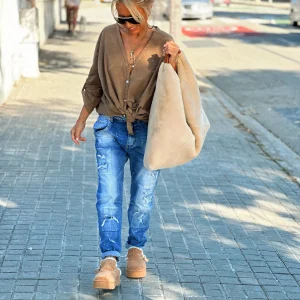 ZUECOS PELO SINTÉTICO CAMEL