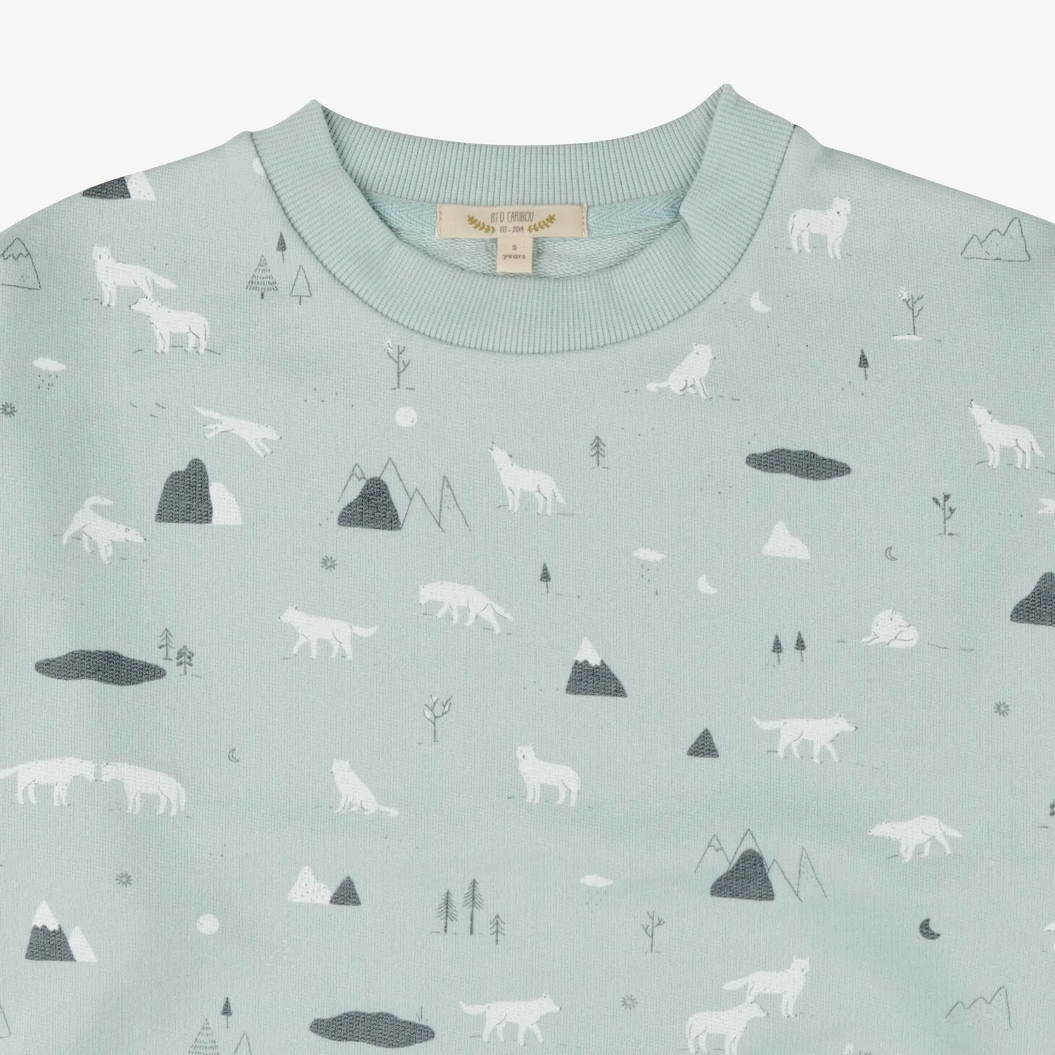 Sweatshirt 'guardian wolves' gray mist - Imagen 3