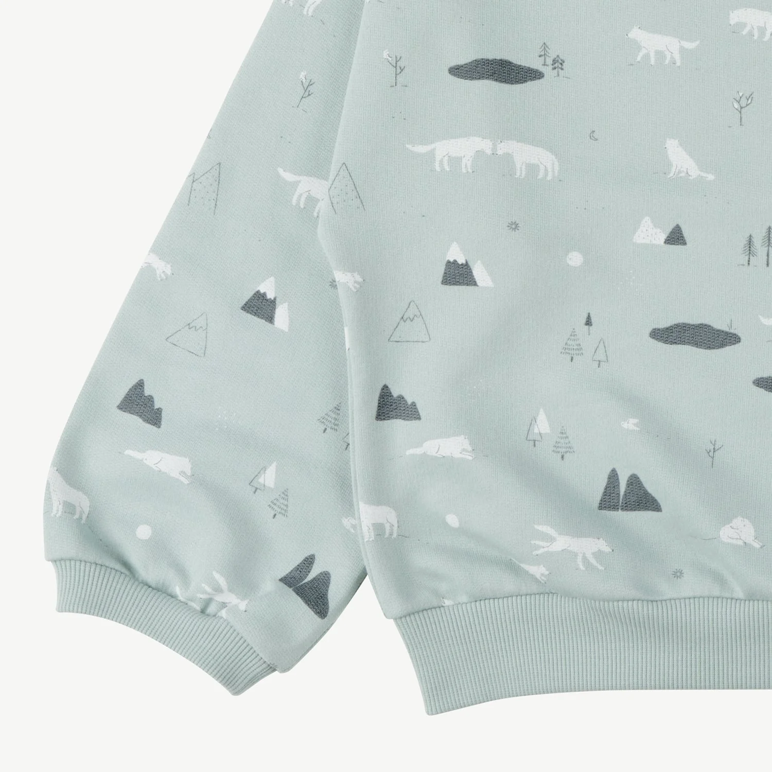 Sweatshirt 'guardian wolves' gray mist - Imagen 4
