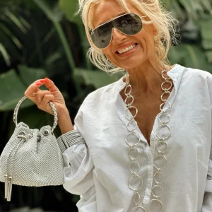 BOLSO LENTEJUELAS SYDNEY PLATA