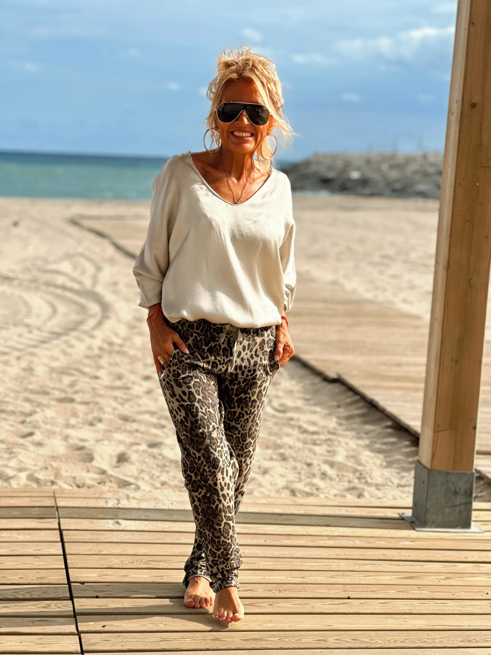 PANTALON LEOPARDO CAMEL - Imagen 9