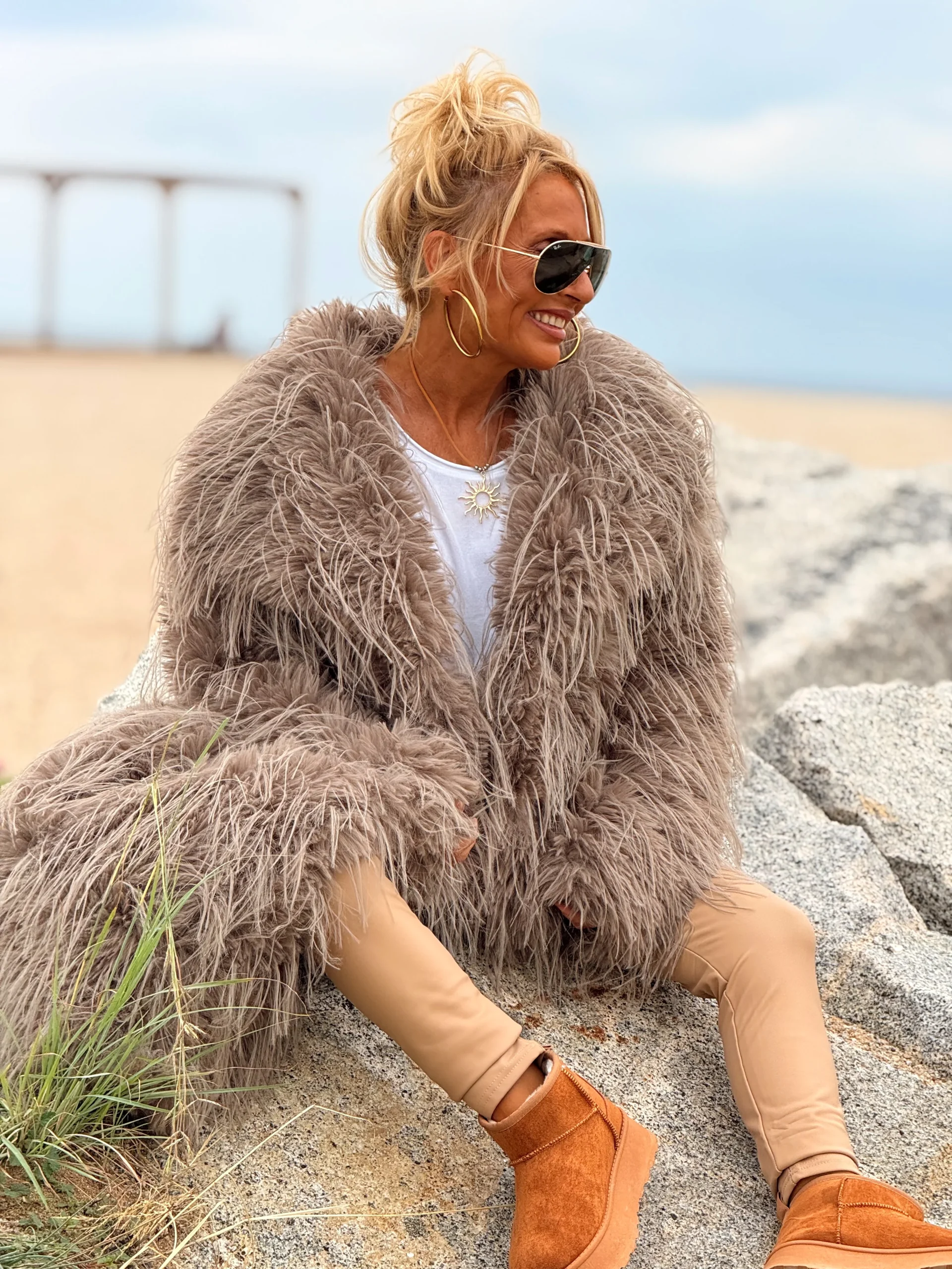 CHAQUETA DE PELO SINTÉTICO LUCAS MULTICOLOR - Imagen 5