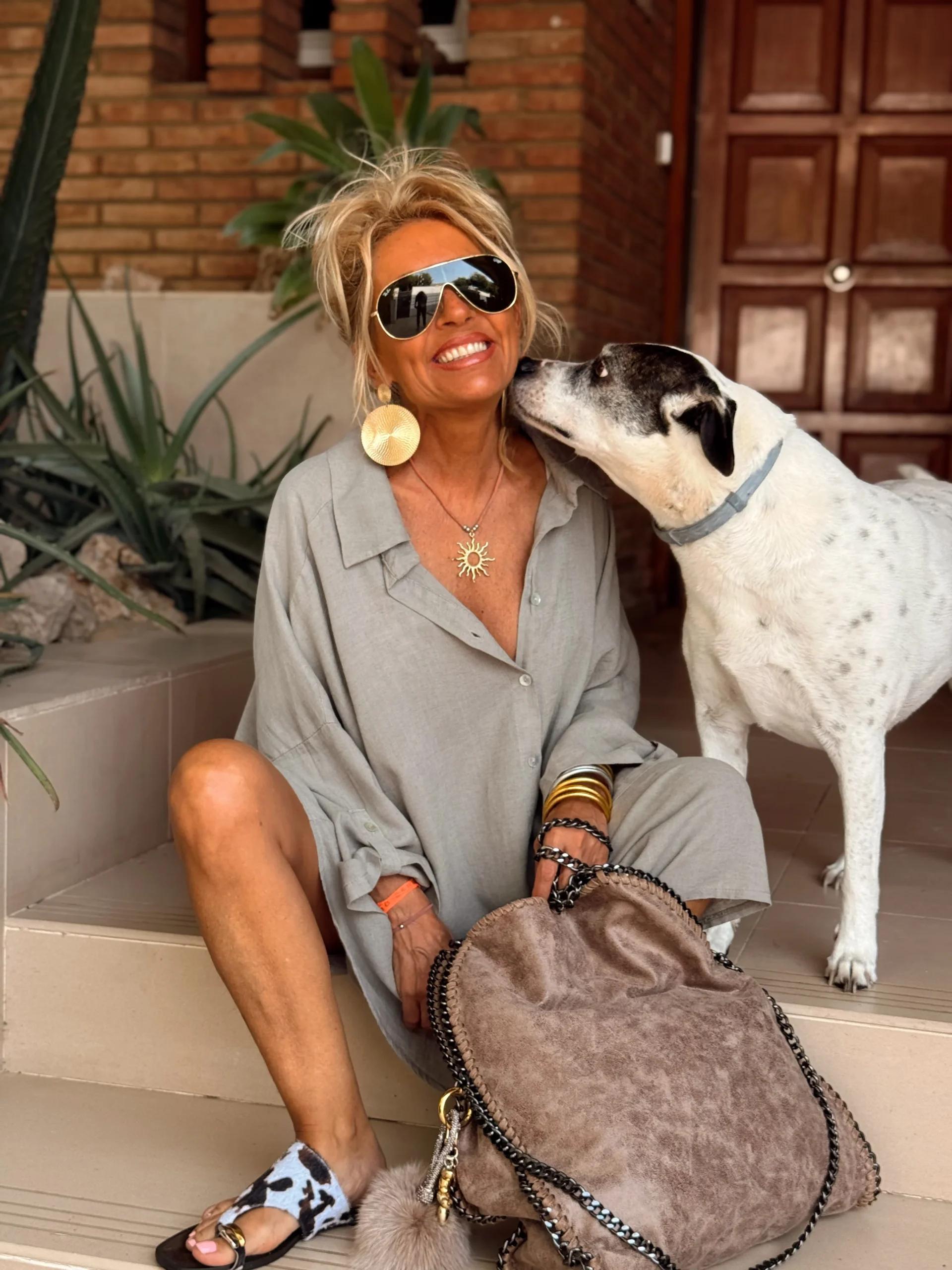 CAMISA OVERSIZE C’EST LA VIE TOPO - Imagen 9