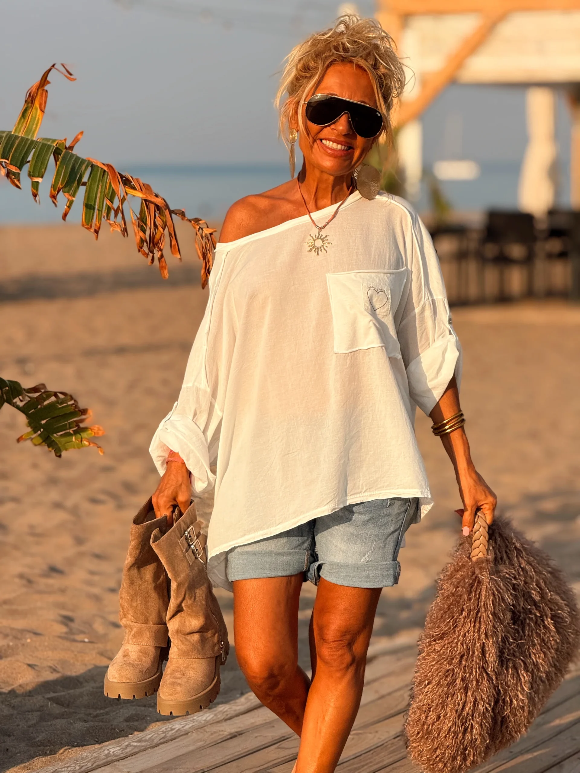 BOTAS ANTE MOTERO BEIGE - Imagen 5