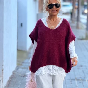 JERSEY-CHALECO DE PUNTO SUPER OVERSIZE LUANA MULTICOLOR