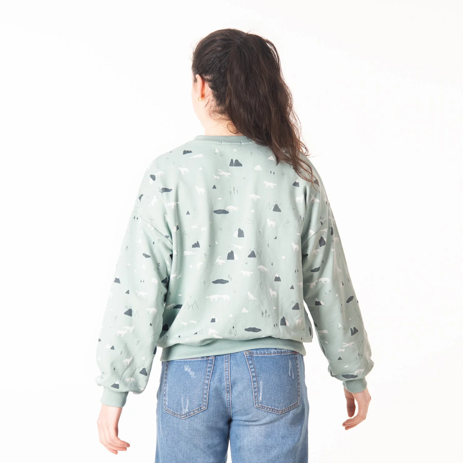 Sweatshirt 'guardian wolves' gray mist - Imagen 5