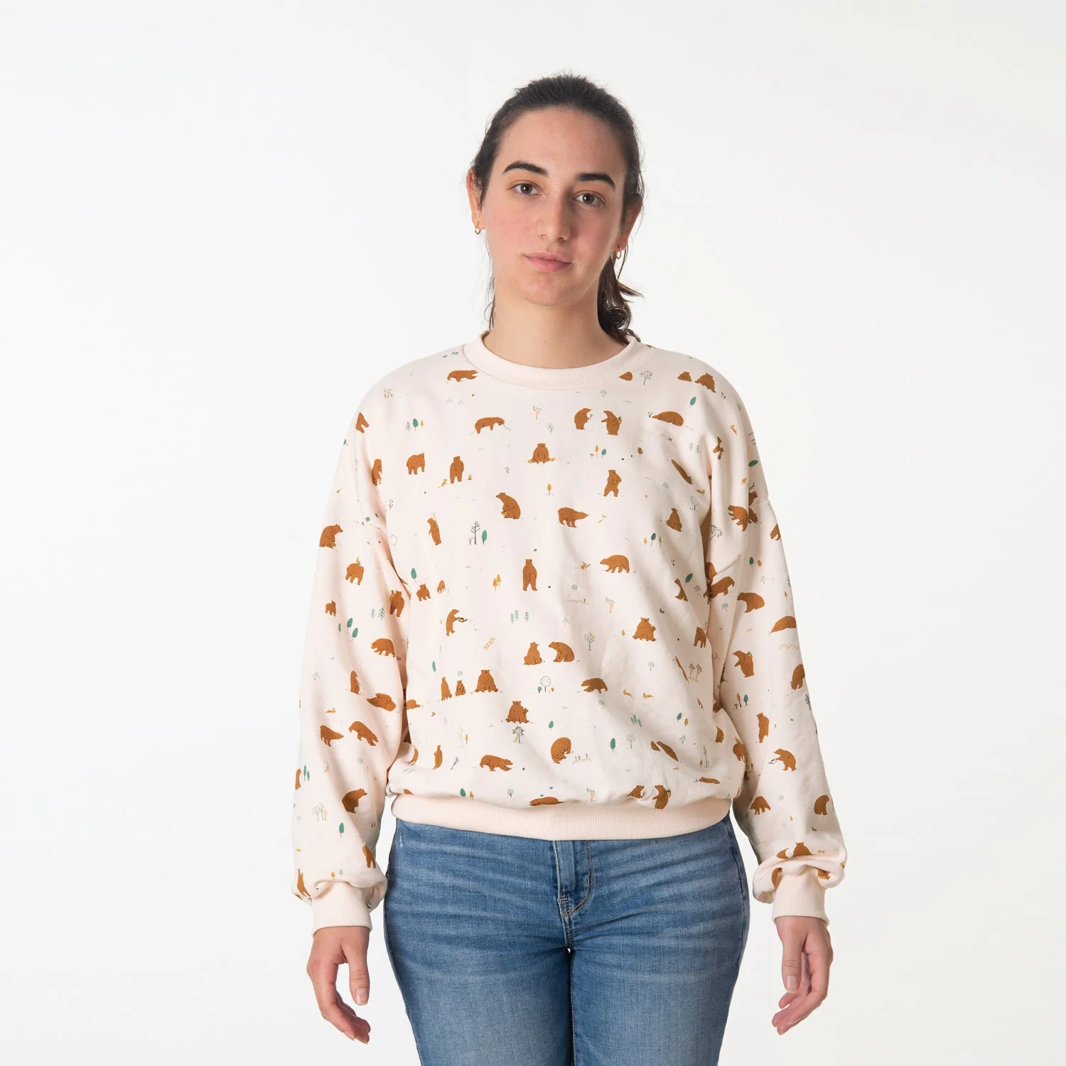 Sweatshirt 'forester bears' pearl - Imagen 3