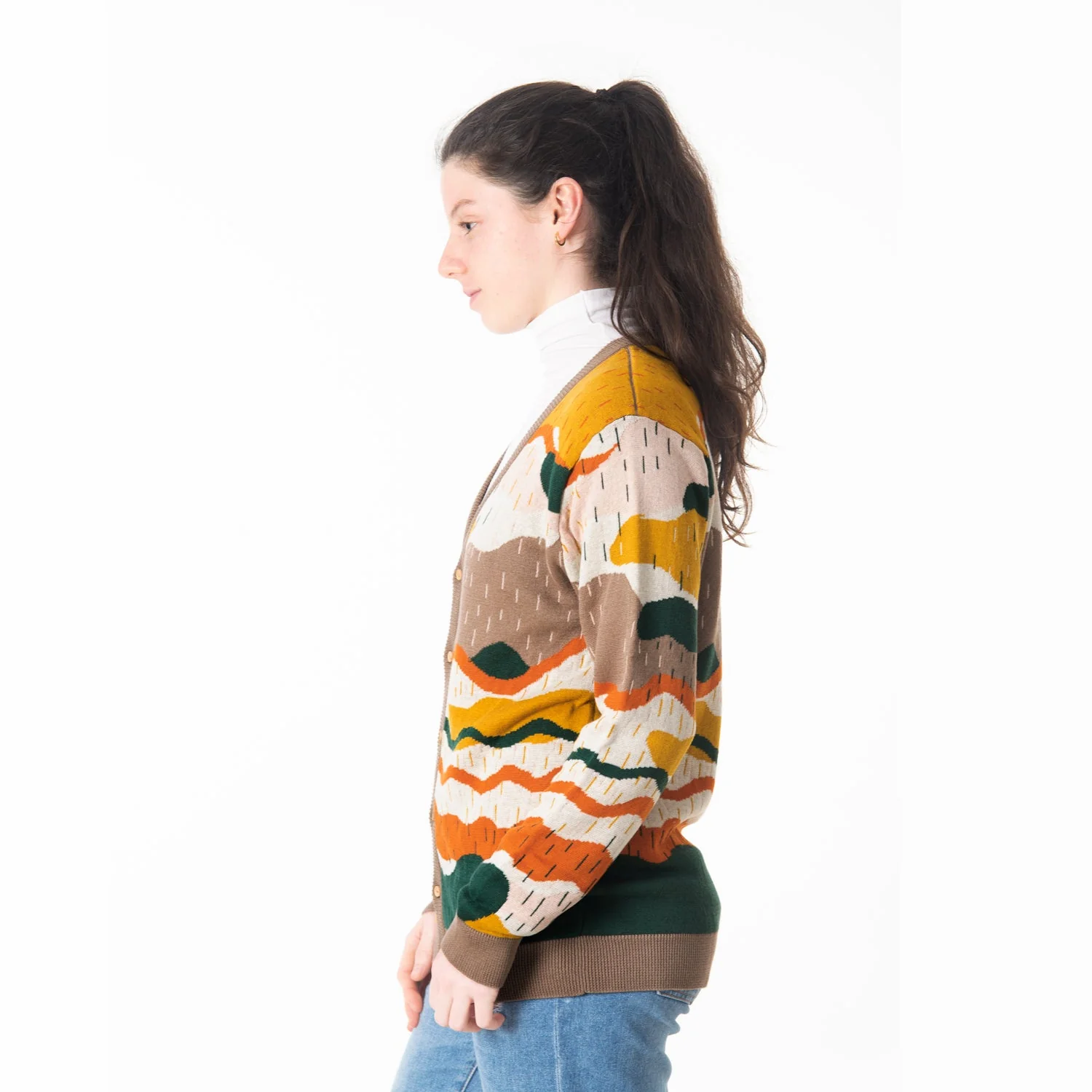 Cardigan tejido 'redwoods' light taupe - Imagen 5