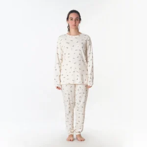 Pijama 'frolicsome raccoons' sea salt