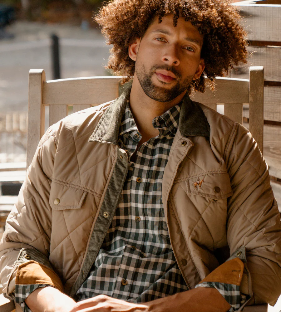 Chaqueta Abullonada Color Arena Ref. 132051225