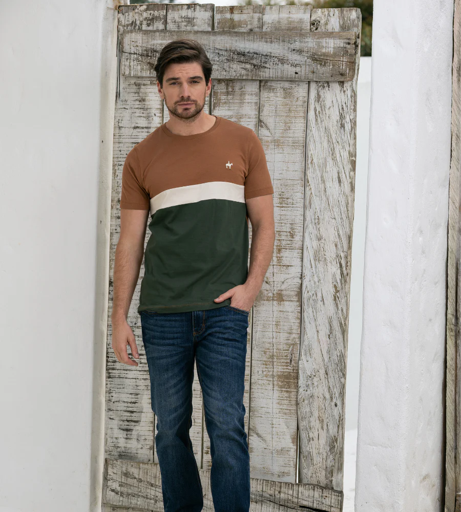 Camiseta Bloques Color Café Caramelo Ref. 149011225 - Imagen 3