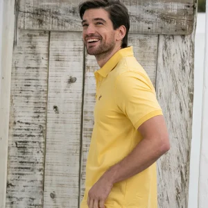 Camiseta Polo Fondo Entero Color Amarillo Claro Ref. 101301225