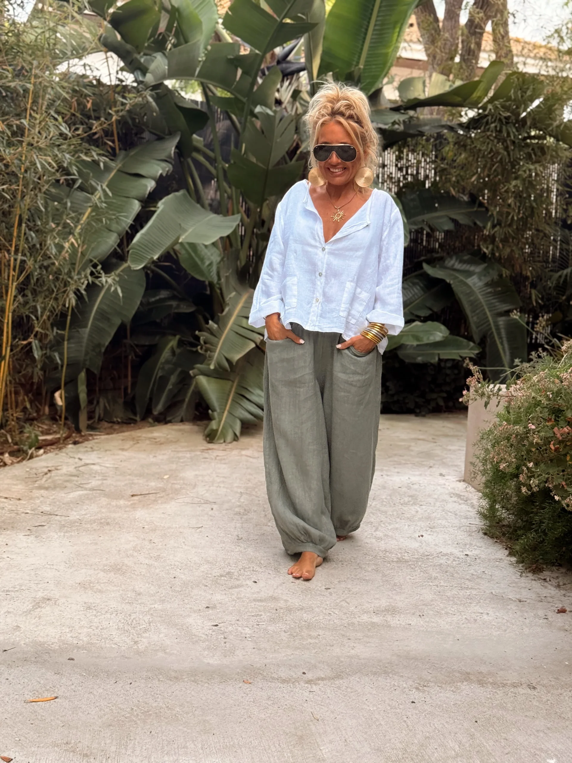 CAMISA LINO RITA MULTICOLOR - Imagen 5