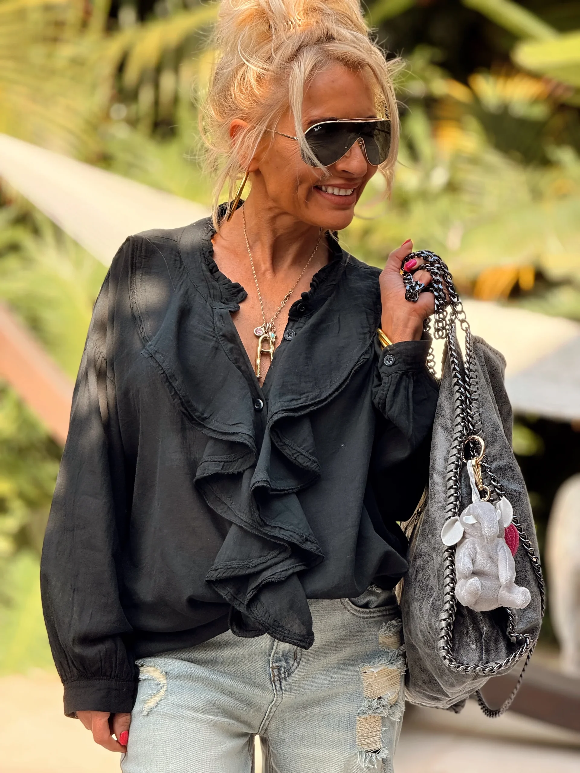 SET BAG CHARMS ELEFANTE GRIS - Imagen 3