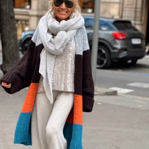 CHAQUETA DE PUNTO ROCIO MULTICOLOR