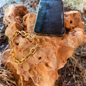 CADENA DE CELULAR DORADA