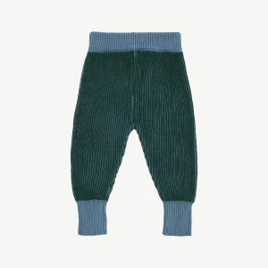 Pantalón Tejido - a dos tonos Verde Oscuro