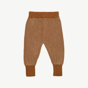 Pantalón Tejido - a dos tonos Beige