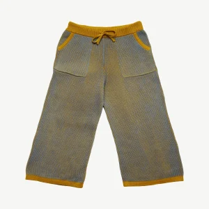 Pantalón Tejido - a dos tonos Mostaza