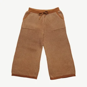 Pantalón Tejido - a dos tonos Beige