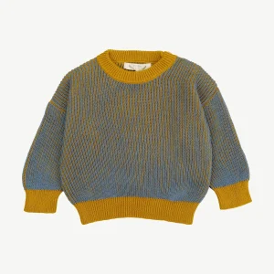 Suéter Tejido - a dos tonos Mostaza