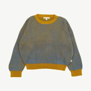 Suéter Tejido - a dos tonos Mostaza