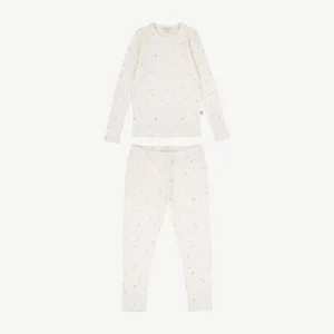 Set: Polo manga Larga + Leggings - Hongos Crema