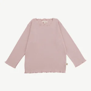 Polo Manga Larga - Pointelle Rosado