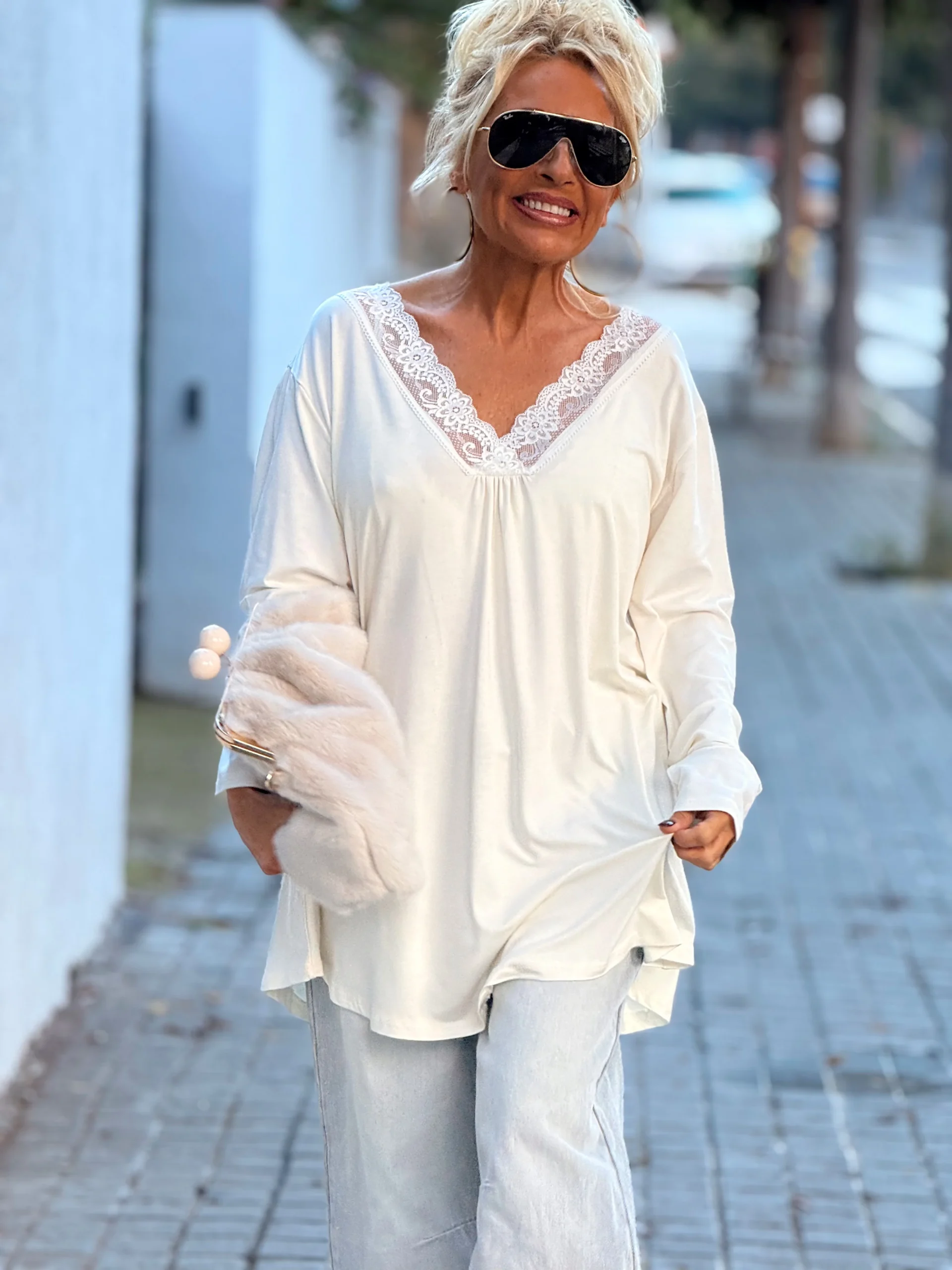 CAMISETA LENCERO SUPER OVERSIZE ESTHER MULTICOLOR - Imagen 3