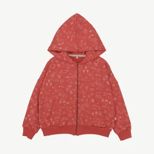 Polera con Capucha - Historia Rojo Ladrillo