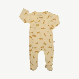 Pijama con Patitas - Linces Limón Claro