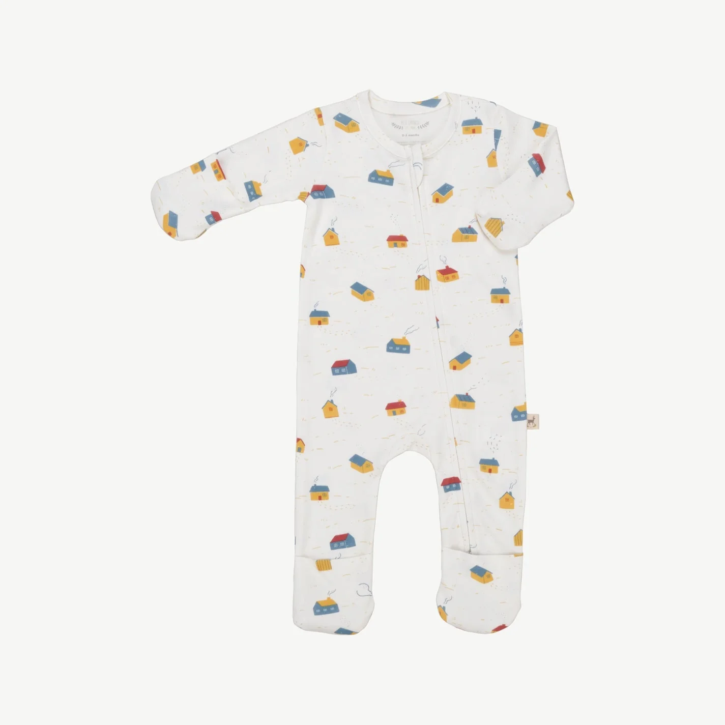 Pijama con cierre - Casitas Crema - Imagen 3