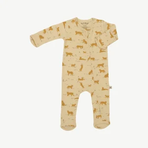 Pijama con cierre - Linces Limón Claro