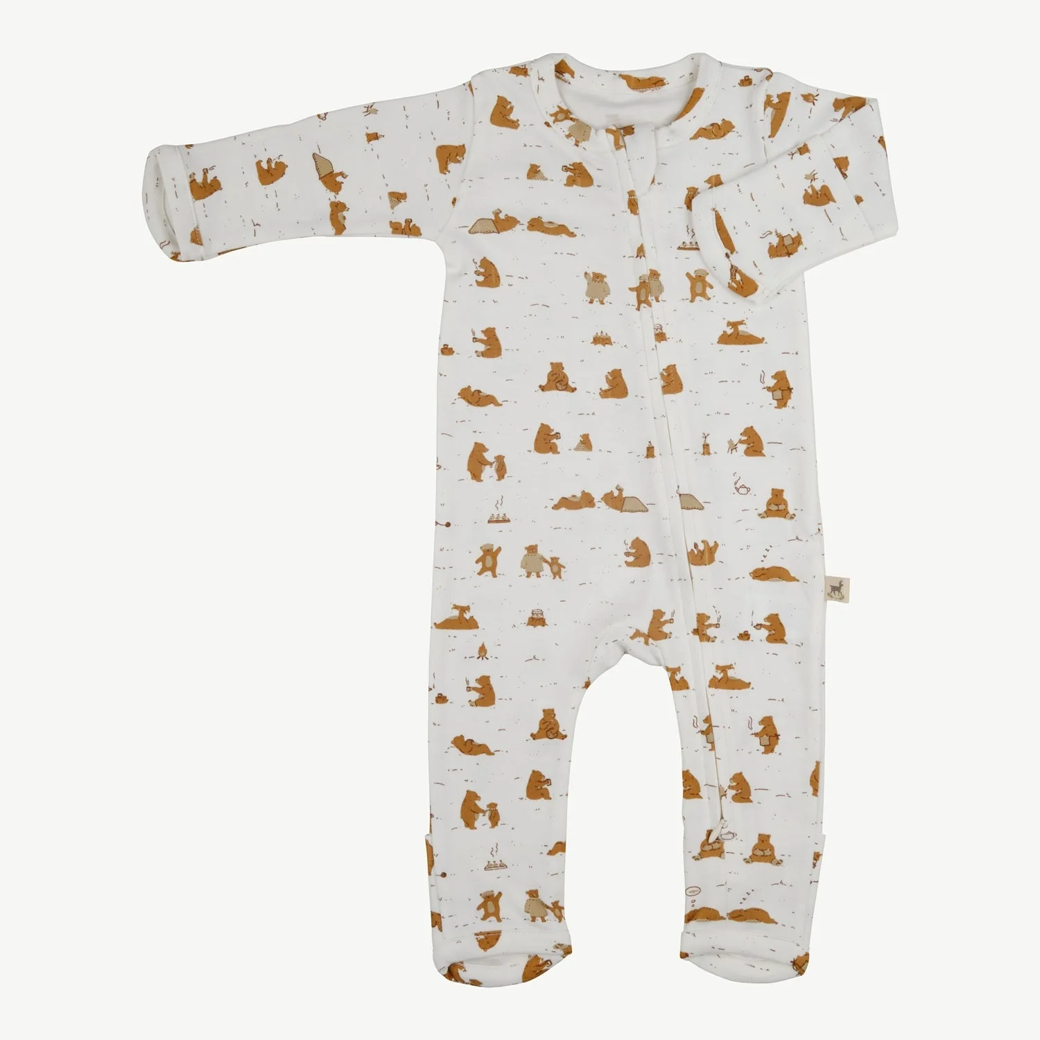 Enterizo con Cierre - Osos Crema