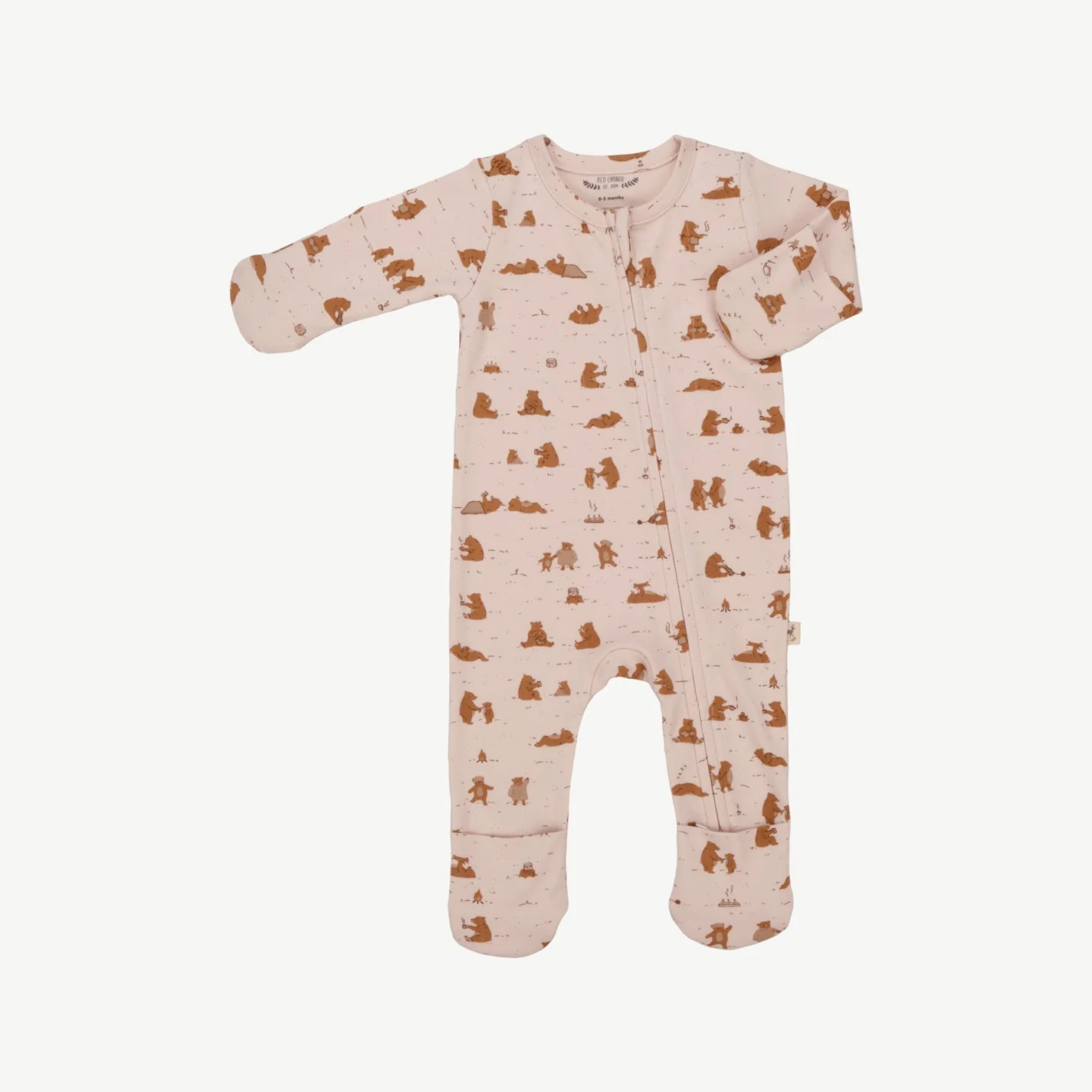 Pijama con cierre - Osos Durazno Suave - Imagen 3