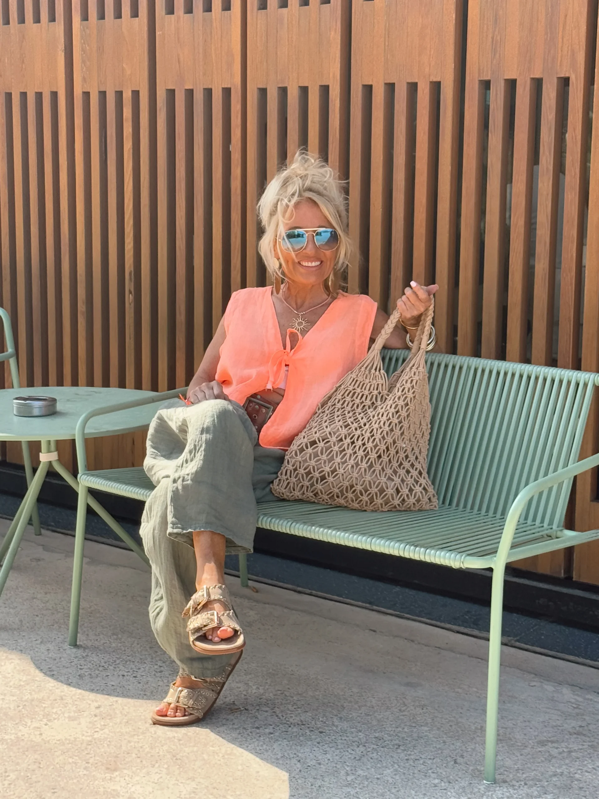 CHALECO CON LAZO JOYCE NARANJA - Imagen 3